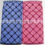 Custom Made Dyed Yarn Terry 100 Polyester Towel 33cm*75cm Stock Lot thumbnail-1