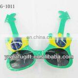 Brazil Flag Guitar Frame Sunglasses