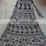 BLACK WHITE PRINTED LONG SKIRTS Indian thumbnail-2