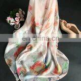 High Quality Feel Soft Pure Silk Scarf Chinese Scarf thumbnail-2