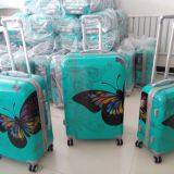 High Quality Butterfly Design PC Luggage Set 3pcs Travel Bag Aluminum Trolley Travel Case thumbnail-2