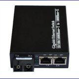 Dual fiber 2 10/100/1000M Ethernet Fiber Media Converter