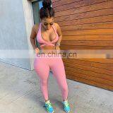 Wholesales Best Sellers Women Autumn Fitness Yoga Suit Ladies Solid Color Sportswear Fitness Clothing Set thumbnail-4