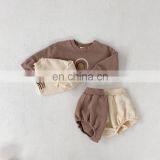 1-3years Spring Autumn New Baby Children's Suit Printed Rainbow Sweater & Baby pp Short Two-piece Suit Outfits thumbnail-6