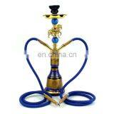 HQP-SY13 HongQiang Arab Hookah Set Wholesale Finished Product Customization Shisha Hookah Glass Hookah Shisha Two Pipes thumbnail-2
