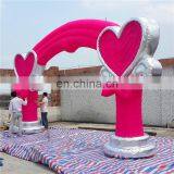 Customized Outdoor Inflatable Wedding Arch Inflatable Loving Heart Arch For Party thumbnail-5