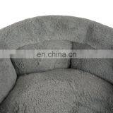 Cushion Washable Luxury Linen Material Round Dog Bed thumbnail-2