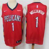 New Orleans Pelicans #1 Williamson Red Jersey