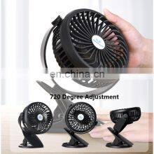 New Trending Mini Rechargeable Electric Table Clip Fan Rechargeable Portable Fan With USB Port for Cooling thumbnail-3
