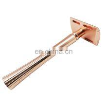 American Metal Matte Black Stainless Steel Custom Double Edge Safety Shaving Razor for Men thumbnail-3