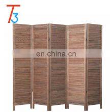 High Quality Folding Wood Panel Room Divider Screen for Home Decoration