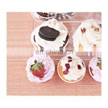 Acrylic Clear 4 Tier Cake Stand Wedding Cake Dessert Display Square thumbnail-5