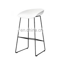 New design New Bar Chair Dining Restaurant Kitchen Nordic Hotel Counter Stool High Chair Modern Plastic Metal Bar Stool For Bar Table