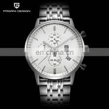 PAGANI DESIGN 2720K Top Brand Luxury Stainless Steel Clock Simple Chronograph Waterproof Sport Military Quartz Men Watches thumbnail-3