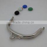 Best Sale Sliver Double Metal Coin Bag Purse Clip for Clutch Bag Bags Handbag Wholesale Blibaba thumbnail-3