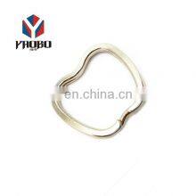 Wholesale Good Quality Metal Supplier Appled Shaped Key Ring thumbnail-1