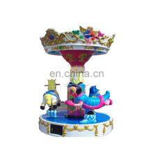 Mini Fairground Rides 3 Seats Small Carousel for Sale thumbnail-2