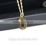 2015 Hot Sale Cross Jewelry Brass Chain Gold Plated Statement Pendant Necklace thumbnail-1