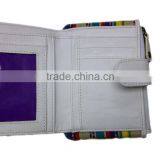 Rainbow Colors Stripes Canvas Wallet thumbnail-2