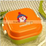 530ml 2015 Newest Children Mini bento lunch box, microwave safe lunch box, Portable handheld lunch box