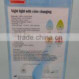 Silicone Shape Room Thermometer Temperature Displayer LED Color Changing Night Light Lamp for Babies Kids Children Adults thumbnail-6