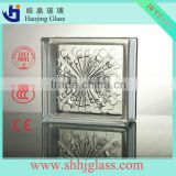 Green Cloudy glass block made in China