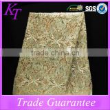 Wholesale special design embroidery gold lace fabric