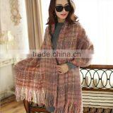 Custom Made Cotton Voile Big Suqare Shawl Scarf for Ladies thumbnail-1