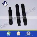 Manufacturer Black Finished Carbon Steel Half Threads Stud Bolt
