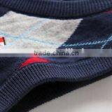 Organic Cotton Baby Clothing Kids Argyle Sweater Vest Baby Knit Vest Infant Knit Vest Sweater thumbnail-4