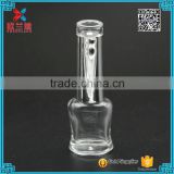 High Quality Clear Glass Nail Polish Oil oblate Bottle 5ml with Cap with Brush