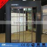 Automatic residential door with aluminum frame