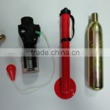 automatic inflator device with bobbin oral tube re arming kit for inflatable life jackets