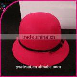 Popular Bucket Hat Felt Hat Women Bowknot Sun Hat