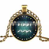 Mysterious Zodiac Glass Cabochon Pendant Necklace Glass&Alloy thumbnail-3