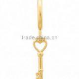 2016 Fashion Jewelry Endless Bracelet Double Leather Bracelet With Gold Key and Angel Charms thumbnail-2