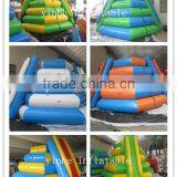 Hot Sale Cheap and Popular for Person Inflatable Floating Pyramid Water Games With Slide thumbnail-6