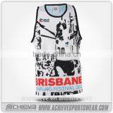 Breathable Cutom Running Singlet Sublimated Wholesal Running Vest Runing Wear thumbnail-3