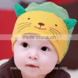 100% cotton children baby hat 3D cat style baby hat cap