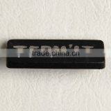 Embossed PVC Rubber With 3D Metal Logo Labels for Clothing Jeans Shoes Bags thumbnail-2