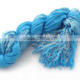 Ladies Fashion Long Wrinkle Cotton Linen Voile Solid Shawl Scarf