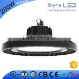 IP65 Waterproof Warehouse Used UL DLC Premium CE RoHS TuV Approval 200W Ufo Led High Bay Light