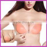 New arrival comfortable push up invisible silicone bra