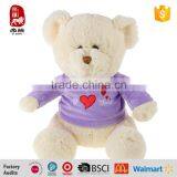 Plush Stuffed Plush Soft Valentines Teddy Bear With Heart China Yangzhou Manufacture Customize Wholesale thumbnail-1