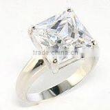 925 Silver Women Solitaire Single Stone Ring