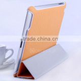 Replacement smart cover folio leather cover high quality oem products leather flip smart case for ipad 4