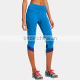 Custom 88% Nylon 12% Spandex Blue Sexy Women Yoga Leggings thumbnail-1