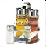 Glass Condiment Set