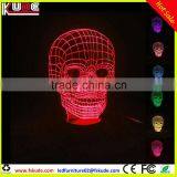 Rechargeable 3D LED Table Lamp/wireless Table Lamp With Battery Operated