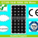 GT105-18-M 105W 18V Cheap Solar Panels Zhejiang
